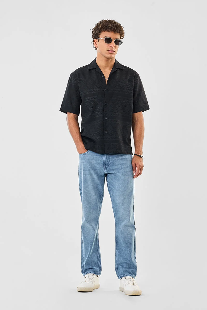 SNITCH Box Fit Self-design Shirt